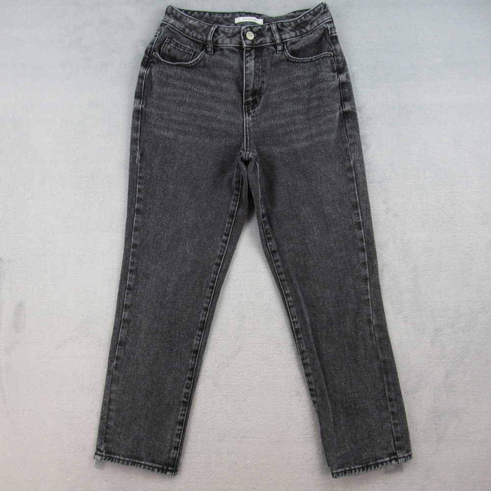 PacSun Womens Mom Jean Black Acid Wash High Rise Denim Pants Size 25